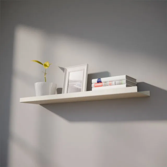 Kunst van staal Metalen Wandplank Edge Kiezelgrijs 80 cm - Kunst van Staal