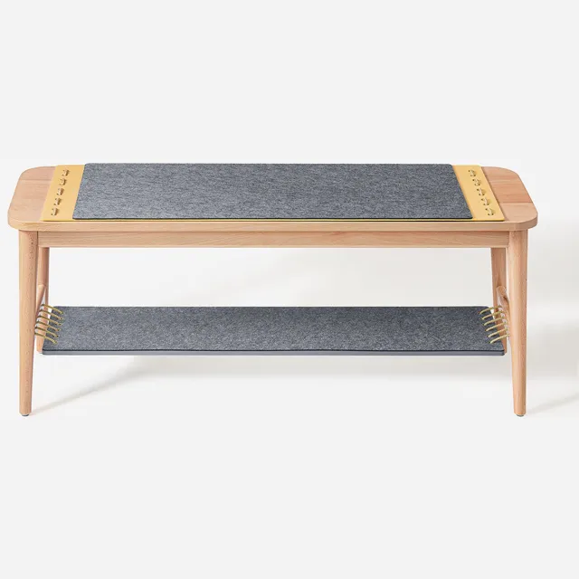 SoBuy HFSR01-N Schoenenbank - 110 x 46 x 37 cm - Naturel
