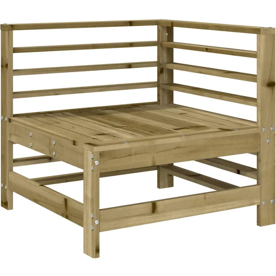 vidaXL 6-delige Loungeset geïmpregneerd grenenhout bruin, foto 3
