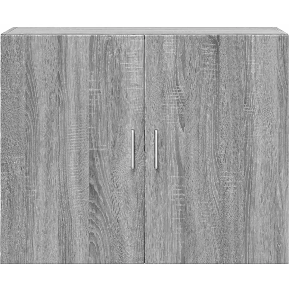 vidaXL Wandkast 80x42,5x64 cm bewerkt hout grijs sonoma eikenkleurig, foto 4