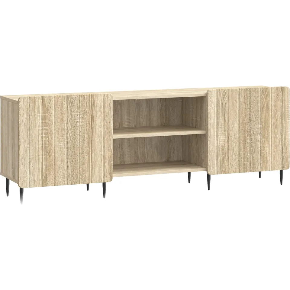 vidaXL TV-kast Sonoma Eiken 150 x 31 x 52 cm Bewerkt hout, foto 3