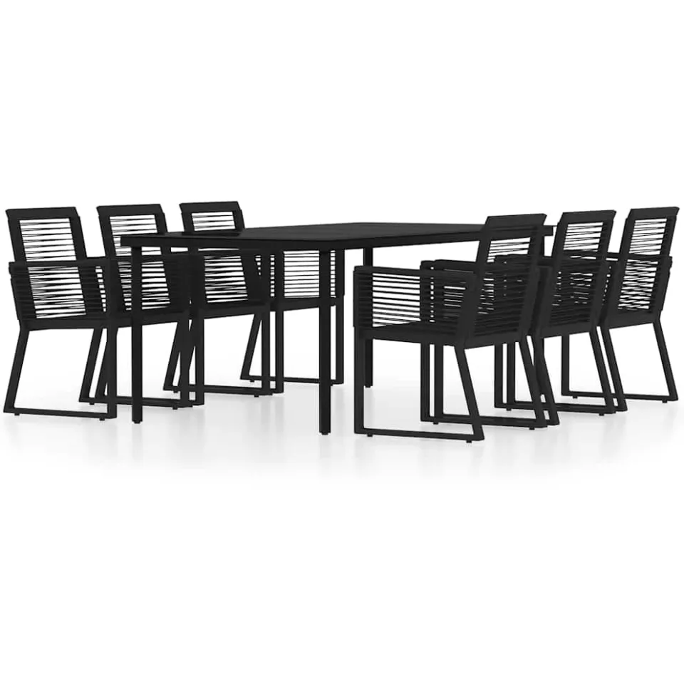 vidaXL 7-delige Tuinset zwart, foto 3