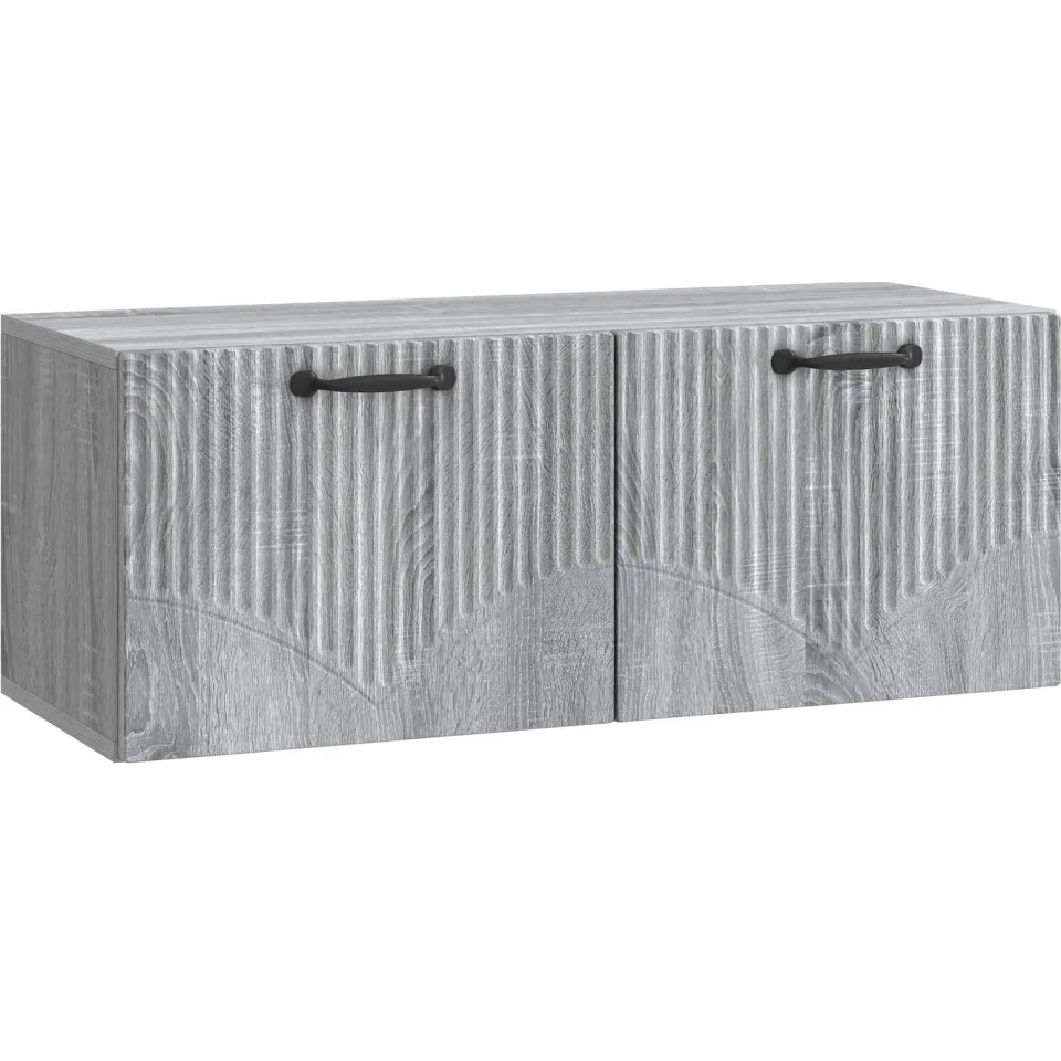 vidaXL Wandbeugel TV-kast Grijs sonoma 78,5 x 31 x 30 cm Bewerkt hout