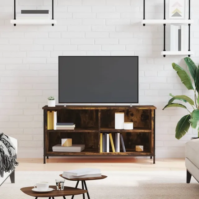 vidaXL Tv-meubel 100x40x50 cm bewerkt hout gerookt eikenkleurig, foto 2