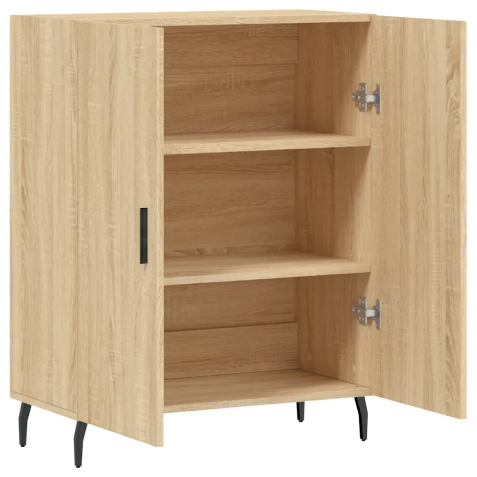vidaXL Dressoir 69,5x34x90 cm bewerkt hout sonoma eikenkleurig, foto 4