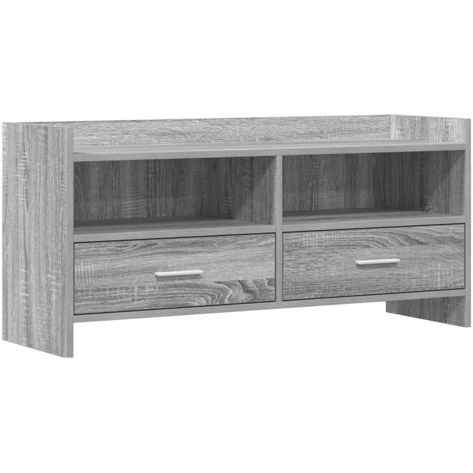 vidaXL TV-kast 100 x 33 x 47 cm Grijs Sonoma Bewerkt hout, foto 3