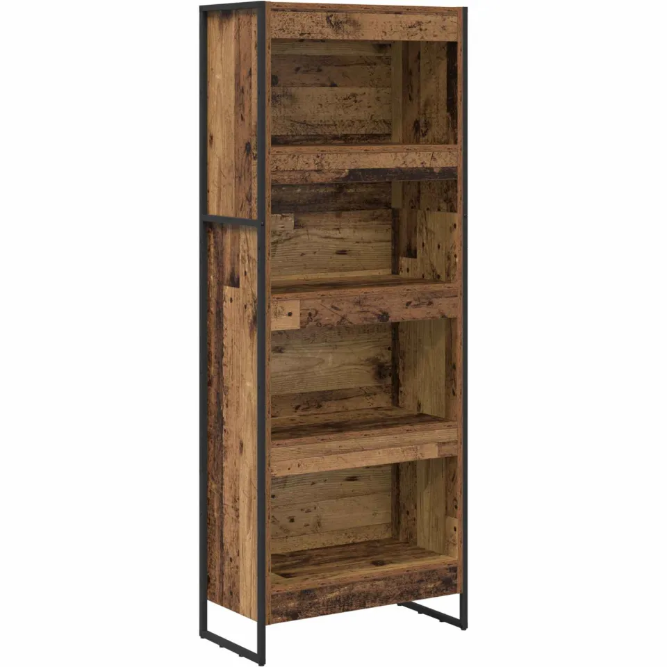 vidaXL Boekenkast 60 x 30 x 155 cm Bewerkt hout Oud Hout Bruin