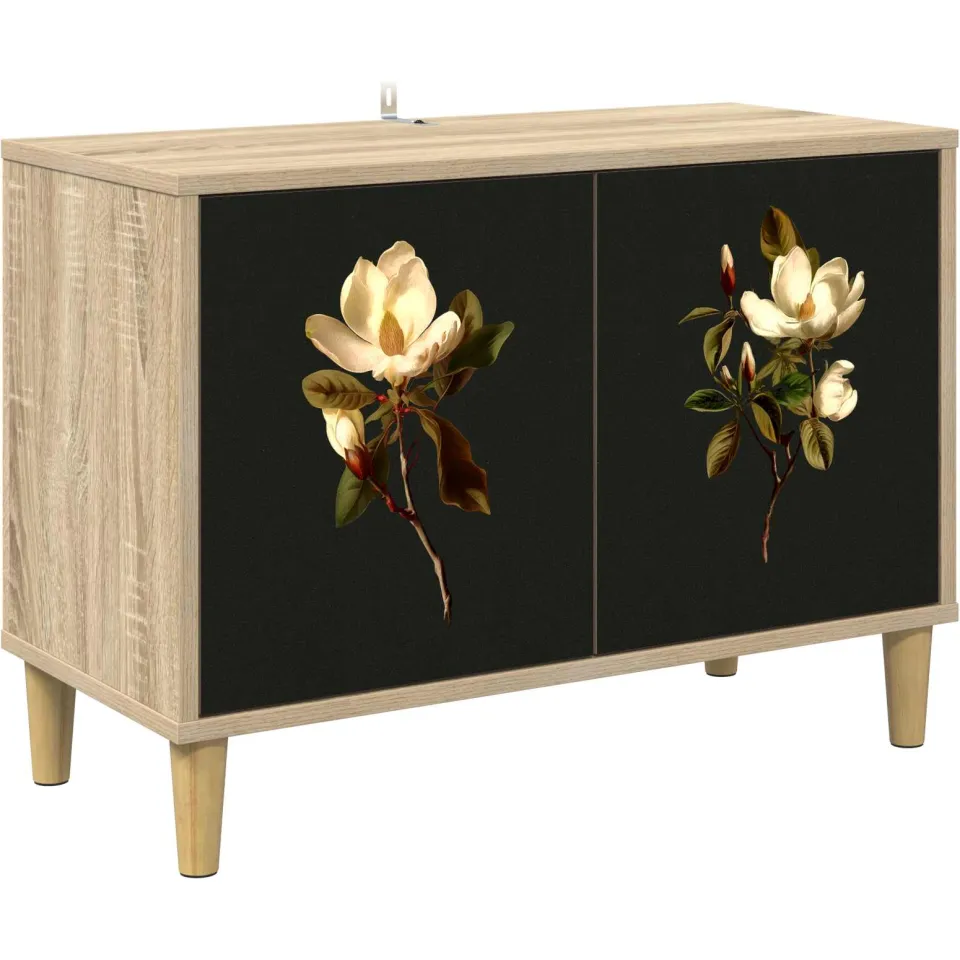 vidaXL Tv-meubel BREMEN 69 x 33 x 50 cm Sonoma Bewerkt hout bruin, foto 3