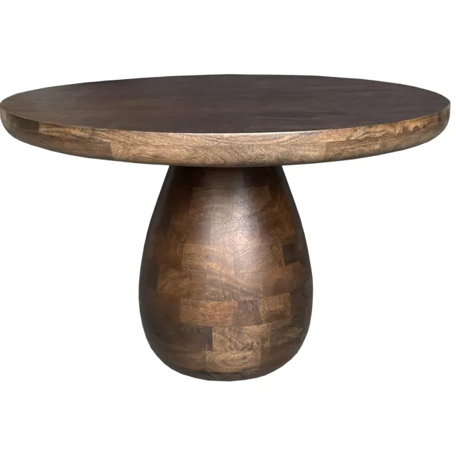 Mangohouten ronde salontafel Troy 70 cm