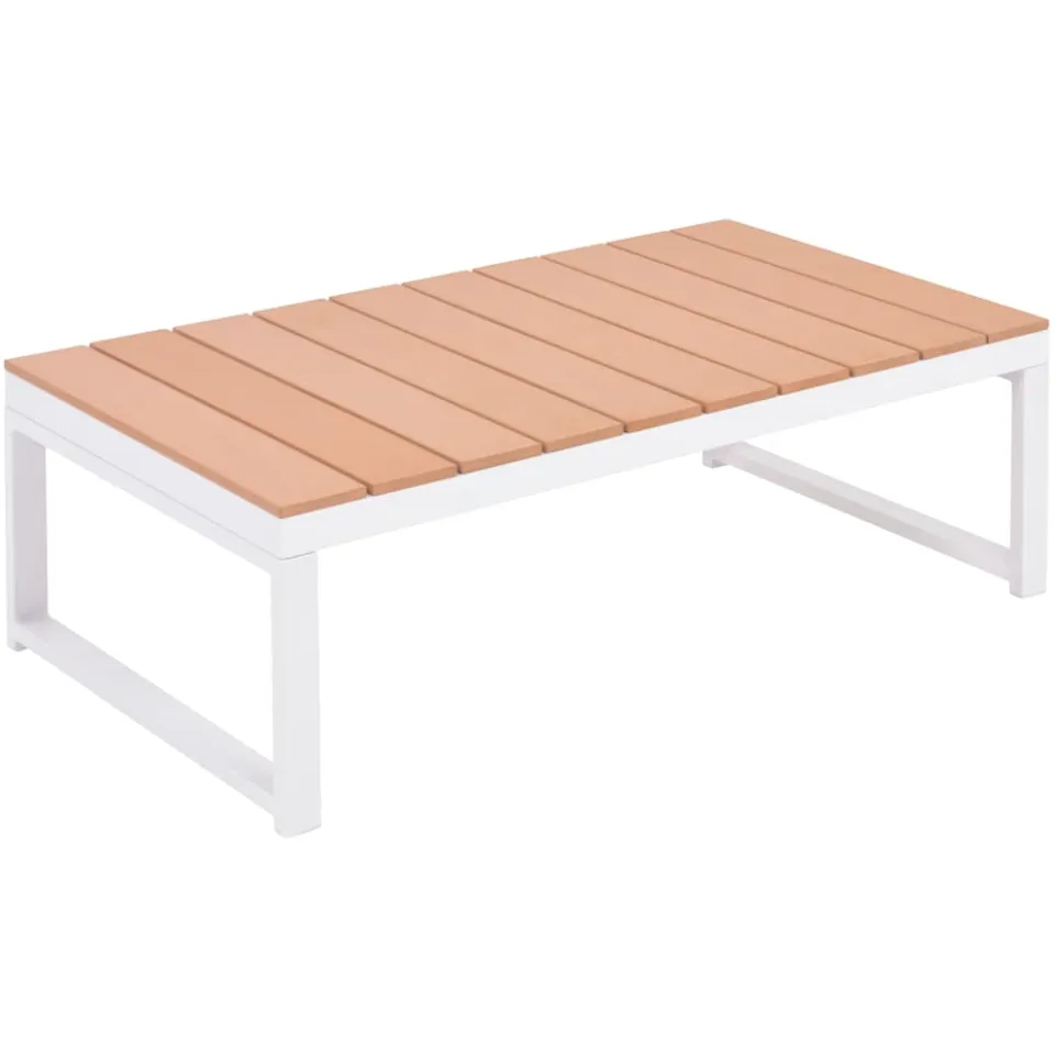 vidaXL 4-delige Loungeset met kussens aluminium en HKC meerkleurig, foto 2