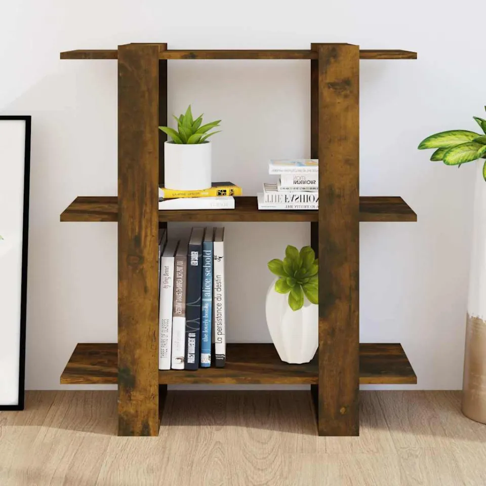 vidaXL Boekenkast/kamerscherm 80x30x87 cm gerookt eikenkleurig, foto 2