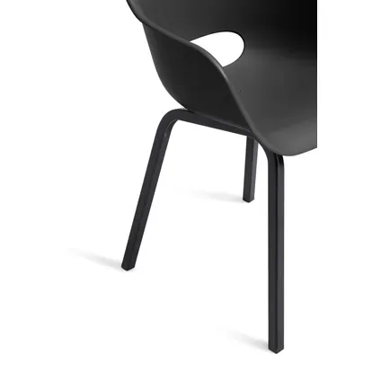 Keter Tuinstoel Noa Zwart 55x56,5x80cm - 2 Stuks, foto 5