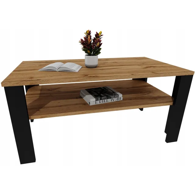 Mobelkap Salontafel Lara 96 - eikenlook met plank