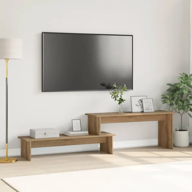 vidaXL Tv-meubelset 180,5 x 30 x 43 cm Artisan Eiken Bewerkt hout, foto 2