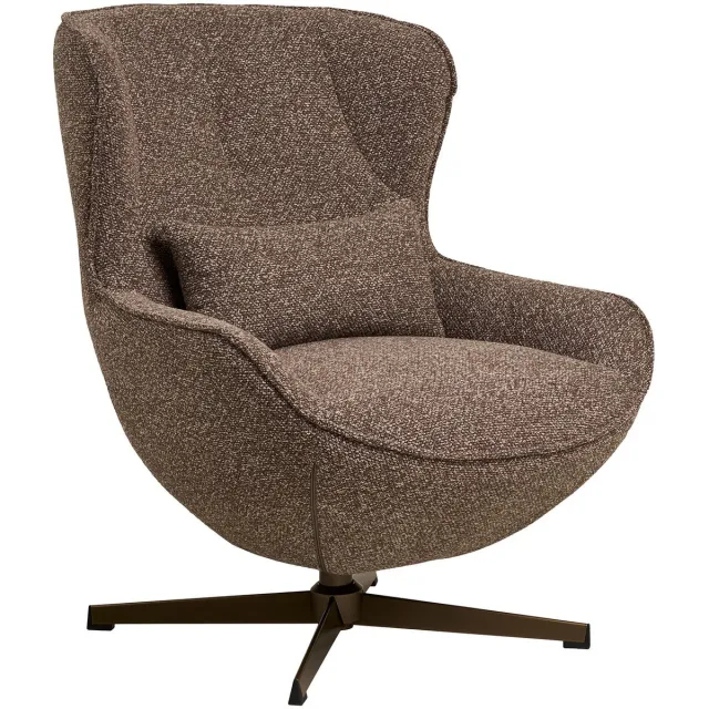 House Nordic Fauteuil Blenheim - Bruin Draaibaar