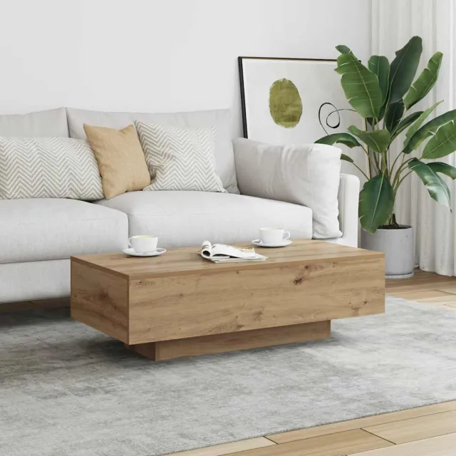 vidaXL Salontafel 100x49,5x31 cm bewerkt hout artisanaal eikenkleur, foto 2