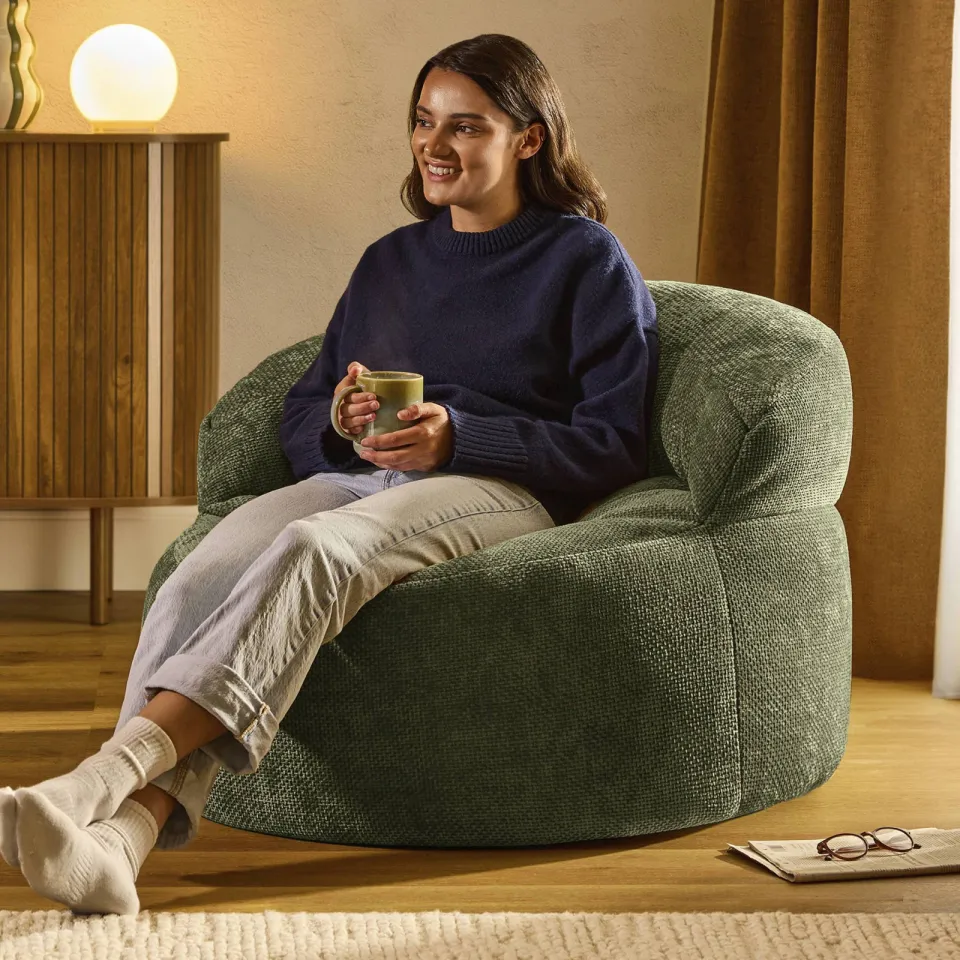 icon - Orb Zitzak Fauteuil - Chenille - Bordeaux, foto 6