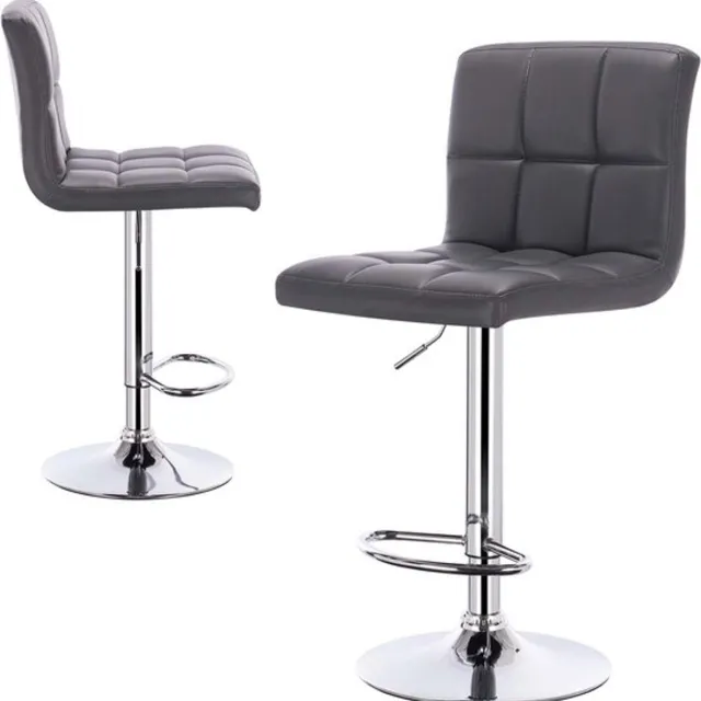 Saphly Barkrukken Set 82cm Wit - Met hoge rugleuning, Barstoelen ergonomisch en Zithoogte 60 - Voor Eetkamer, Keuken en Woonkamer