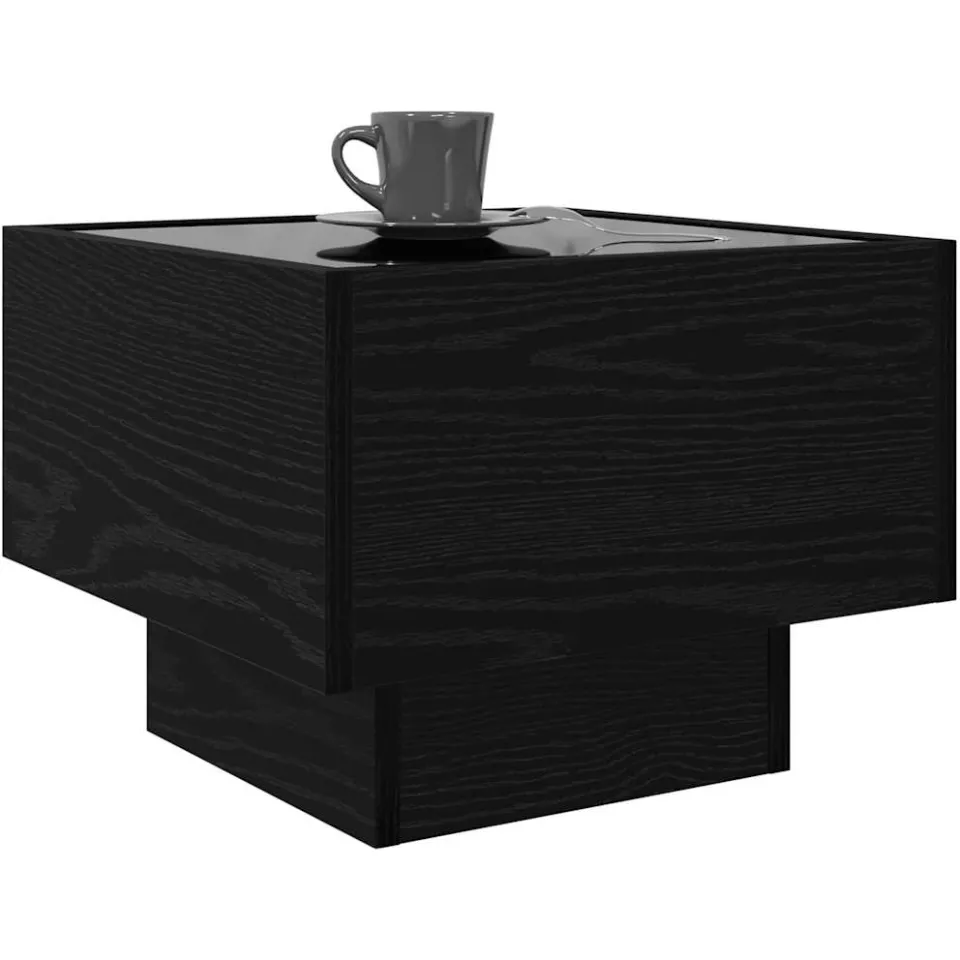 vidaXL Salontafel Zwart eiken 40 x 40 x 30 cm, foto 3