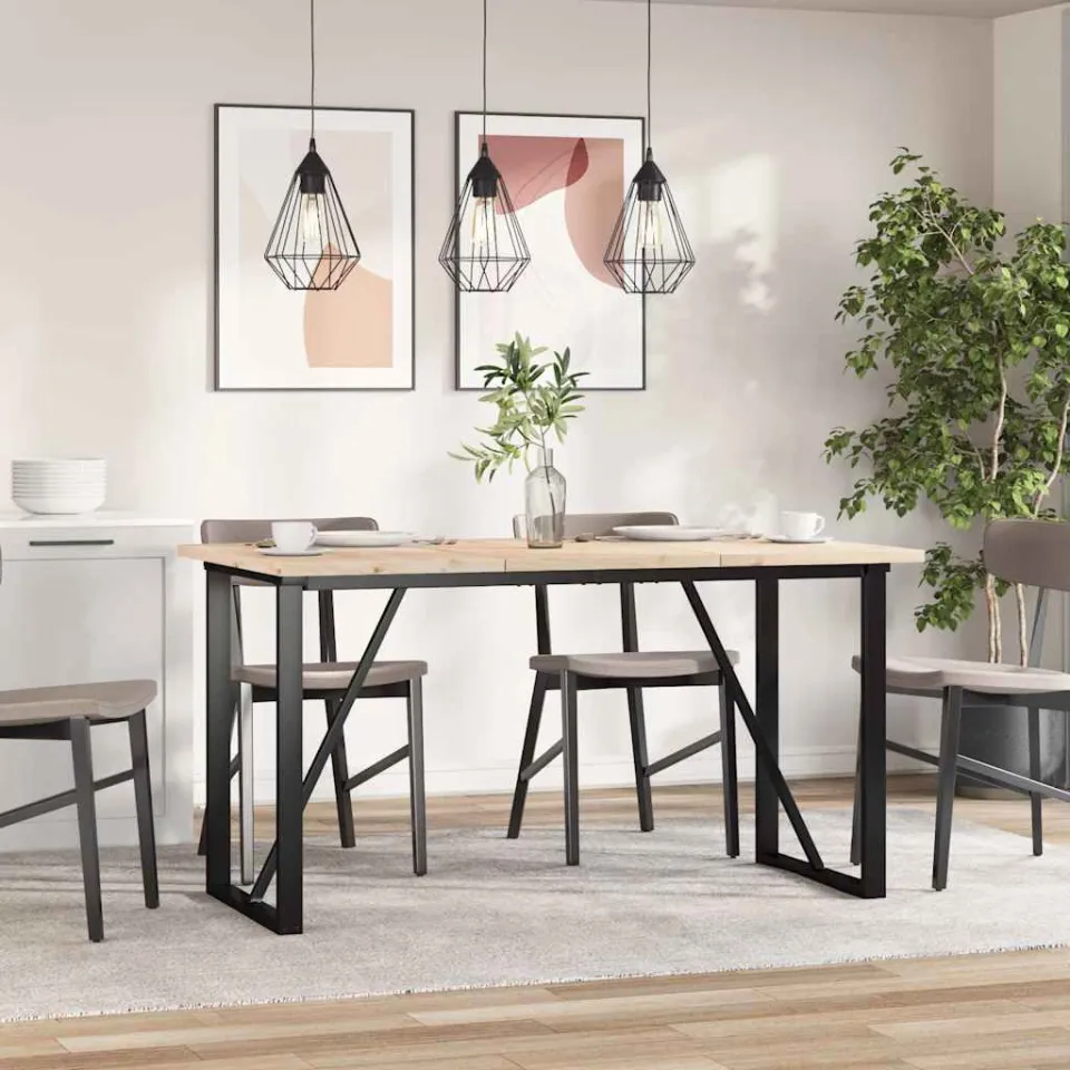 vidaXL Tafelbladen 3 st rechthoekig 80x47x2,5 cm massief grenenhout bruin, foto 2