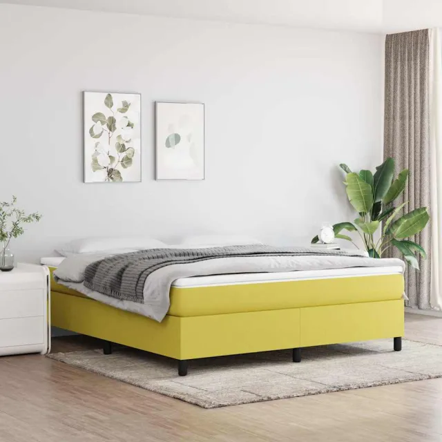 vidaXL Boxspring bed 160x200 cm stof groen