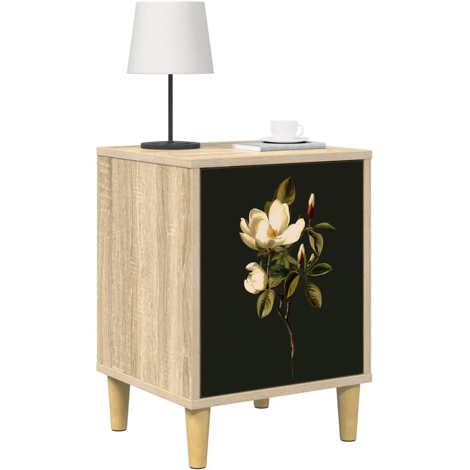 vidaXL Nachtkastje BREMEN 2 st Sonoma Eiken 36 x 33 x 50 cm Bruin