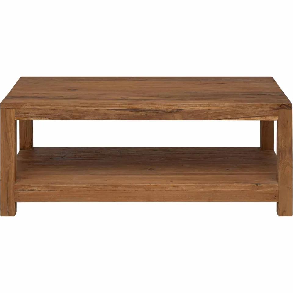 vidaXL Salontafel Naturel 100 x 50 x 40 cm Massief Teakhout, foto 2