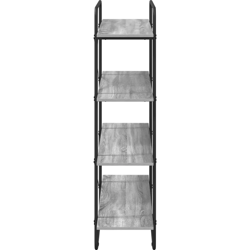 vidaXL Boekenrek 4-laags 100 x 35 x 140 cm PB Grijs Sonoma, foto 4