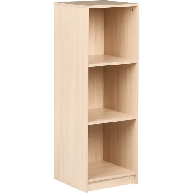 Beliani ZEHNA - Boekenkast 3 planken - Lichtbruin - 40 x 40 cm - Vezelplaat