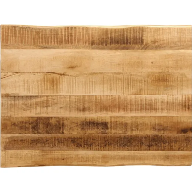 vidaXL Tafelblad met natuurlijke rand 80x60x3,8 cm massief mangohout Bruin