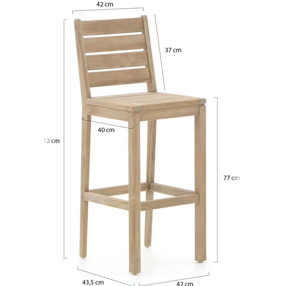 ROUGH Furniture ROUGH-S/ROUGH-X 300cm barset 11-delig bruin, foto 2