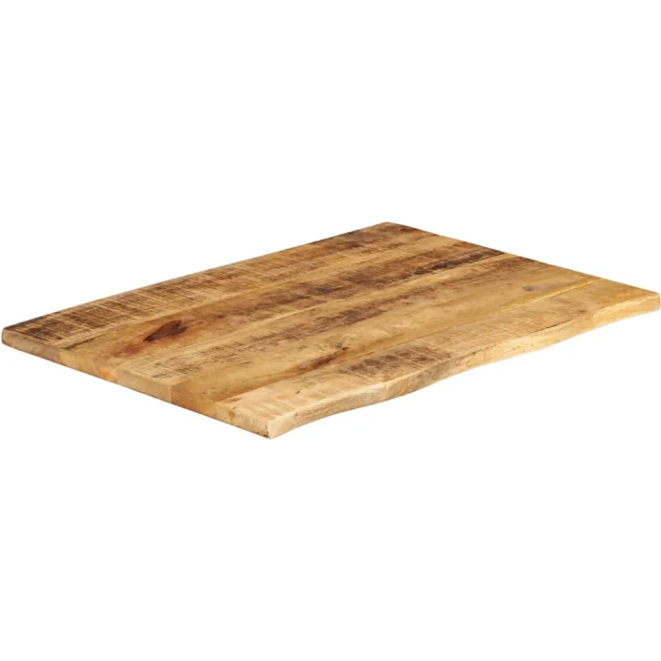 vidaXL Tafelblad met natuurlijke rand 80x60x3,8 cm massief mangohout bruin, foto 2