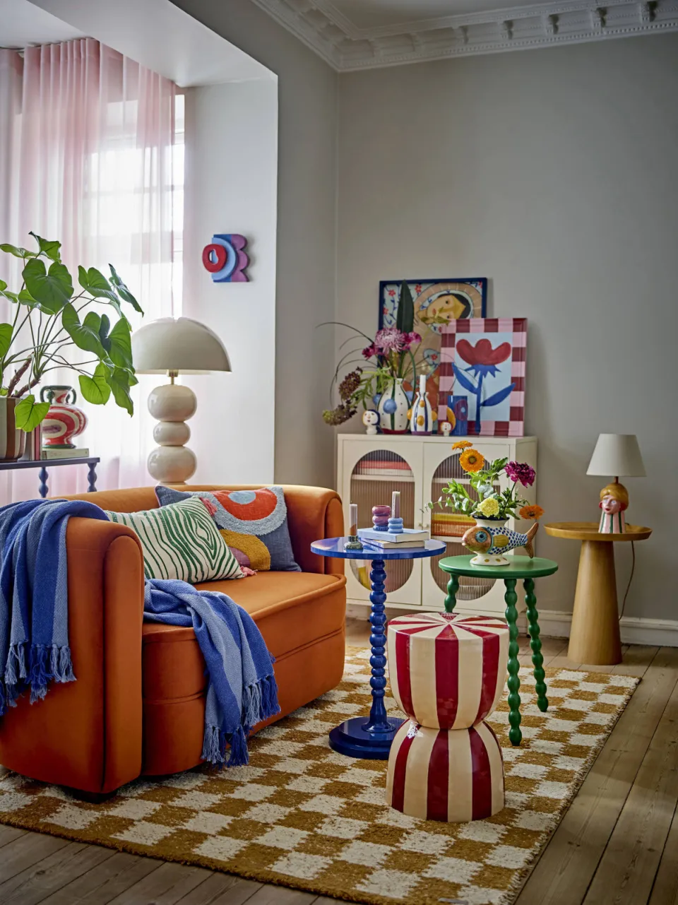 Bloomingville Ellar bijzettafel blauw, foto 4