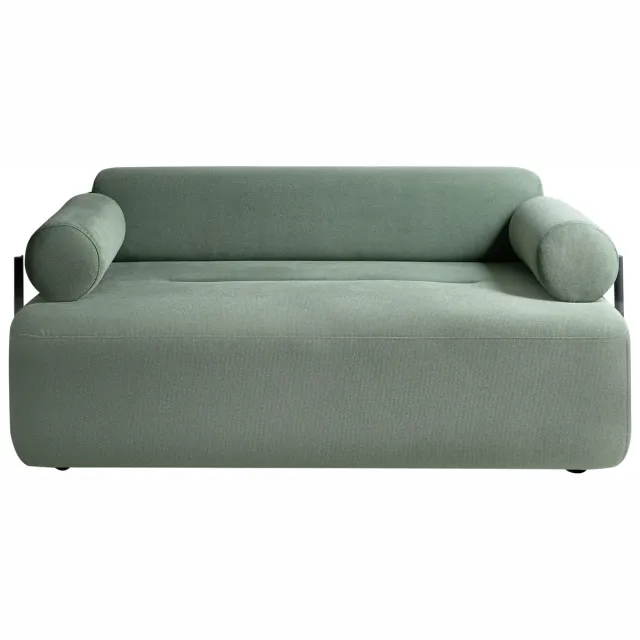Beliani ELVA - Tweezitsbank - Lichtgroen - Polyester