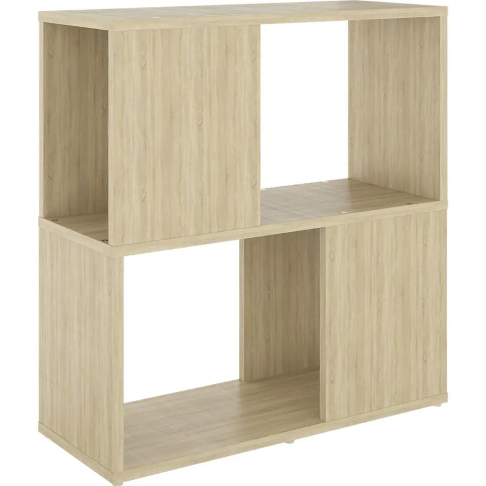 vidaXL Boekenkast 60x24x63 cm bewerkt hout sonoma eikenkleurig Bruin