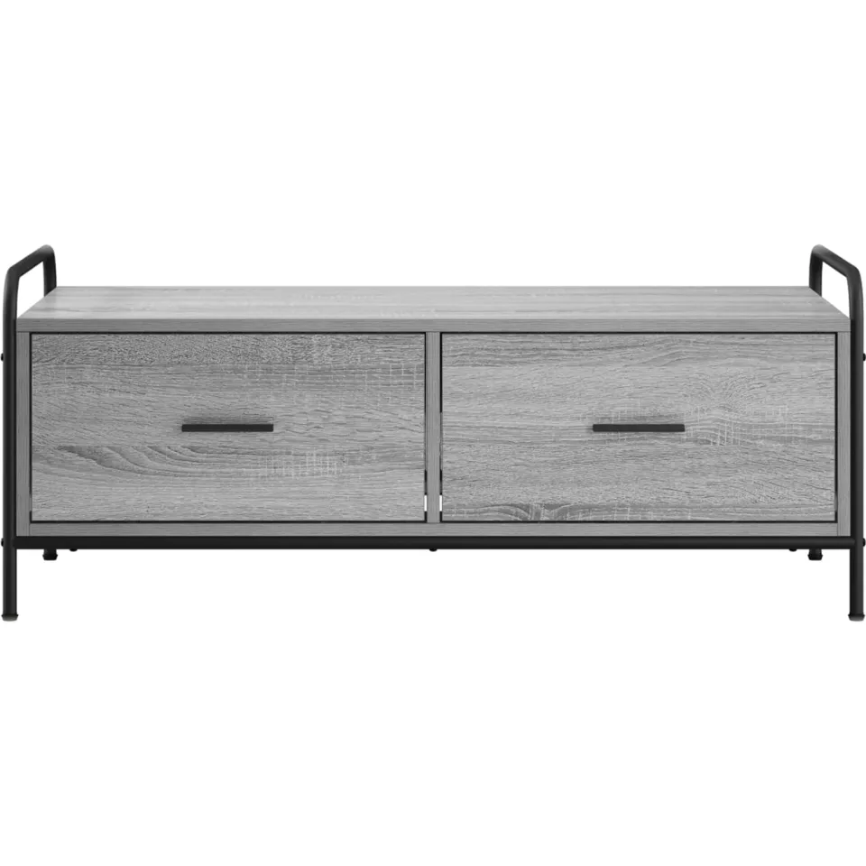 vidaXL Salontafel Grijs Sonoma 99,5 x 49 x 41 cm Bewerkt hout, foto 4