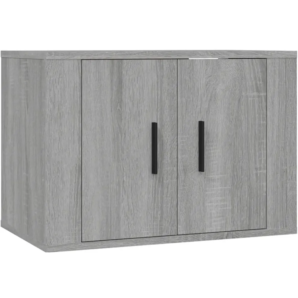 vidaXL Tv-wandmeubel 57x34,5x40 cm grijs sonoma eikenkleurig, foto 3