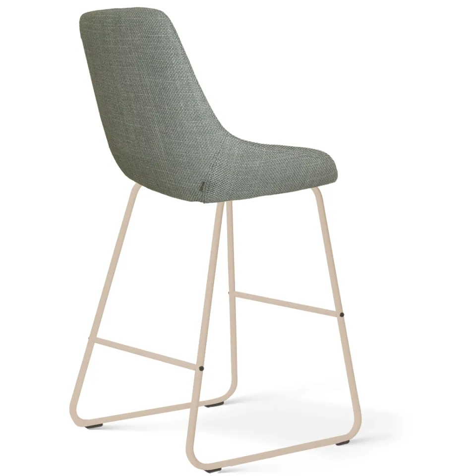 Nolon Nino-Isa barkruk saliegroen - beige onderstel - 65 cm, foto 3