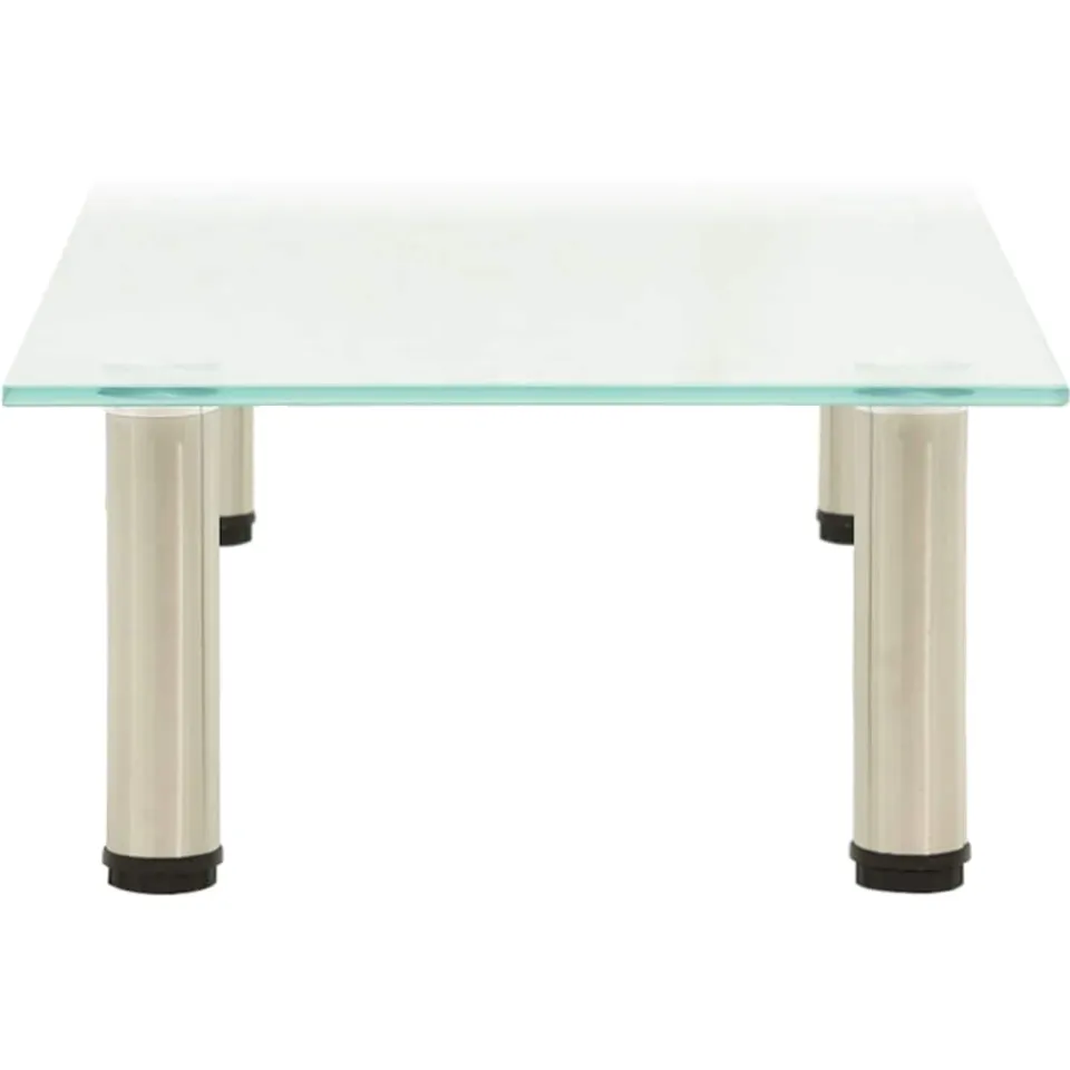 vidaXL Tv-meubel 60x35x17 cm gehard glas mat transparent, foto 3