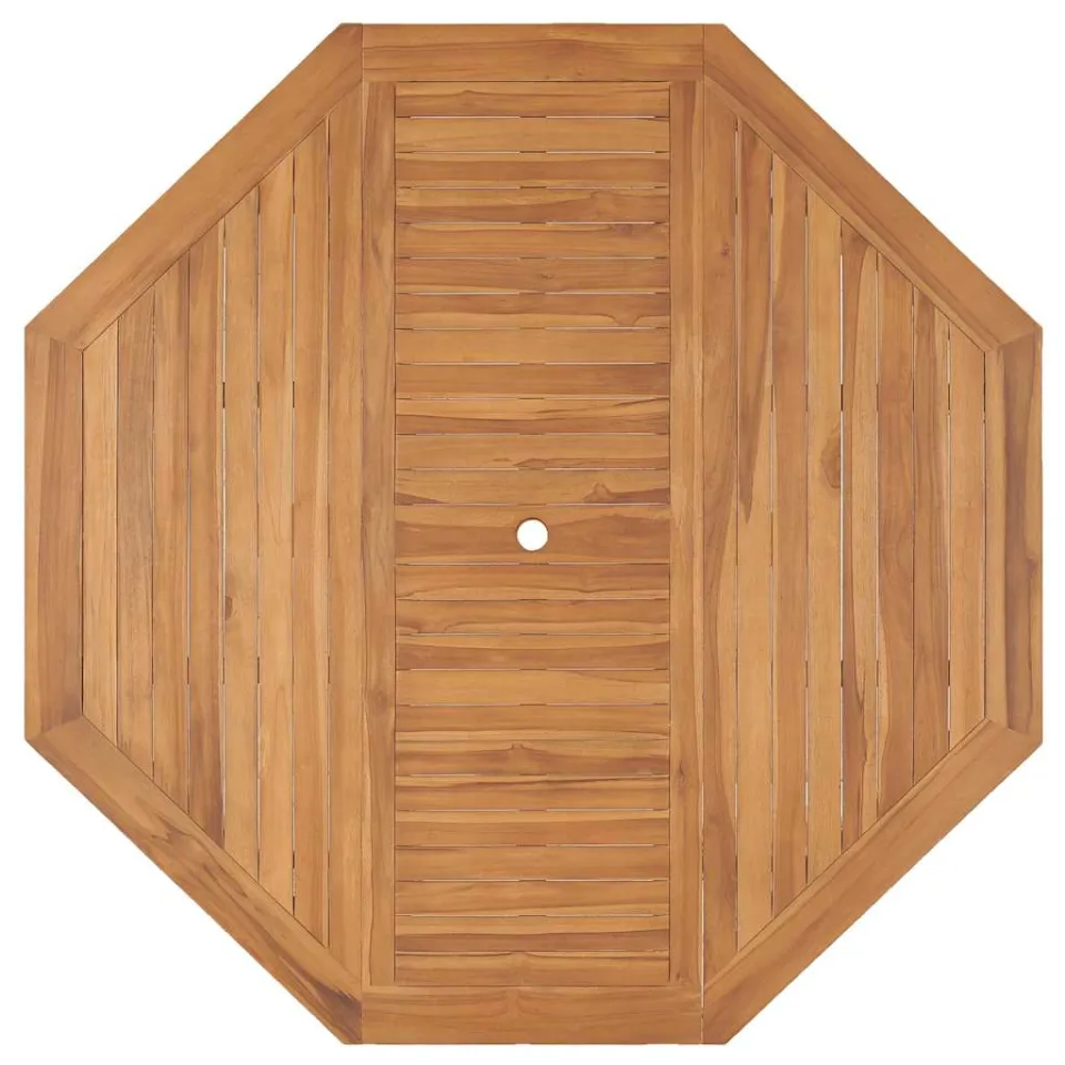 vidaXL Tuintafel 150x150x75 cm massief teakhout bruin, foto 4