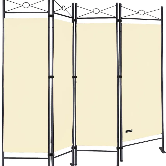 Casaria Kamerscherm Crème - 2 stuks