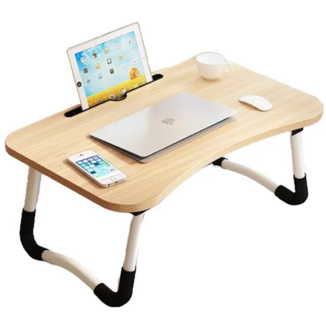 Ceruzo Laptoptafel - Bedtafel - Laptopverhoger - Ontbijttafeltje - Inklapbaar- 60x40 cm Hout