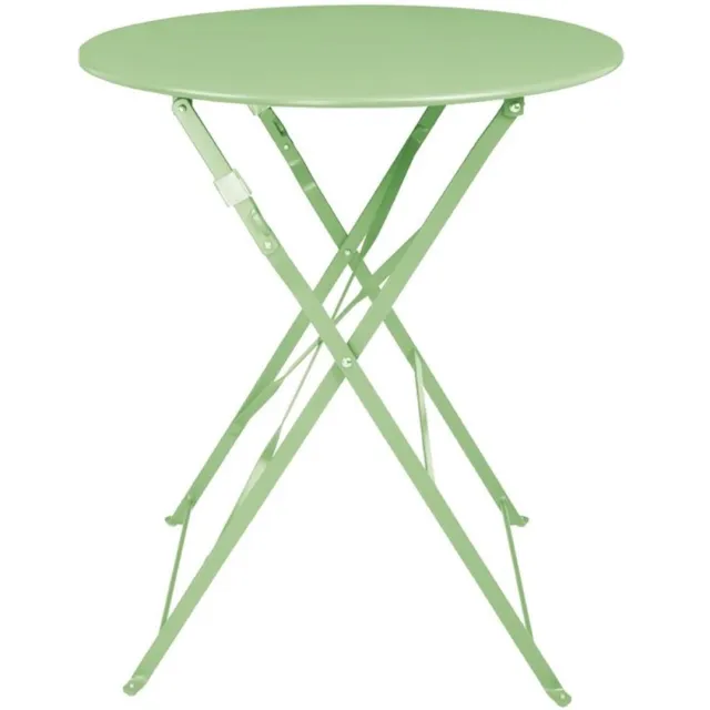 Bolero Stalen Klaptafel Rond Lichtgroen 595mm - Bolero FT272