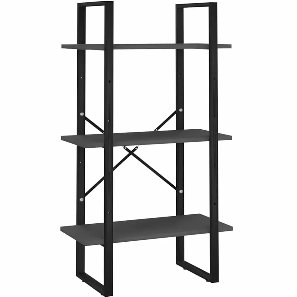 vidaXL Opbergrek 60x30x105 cm bewerkt hout grijs