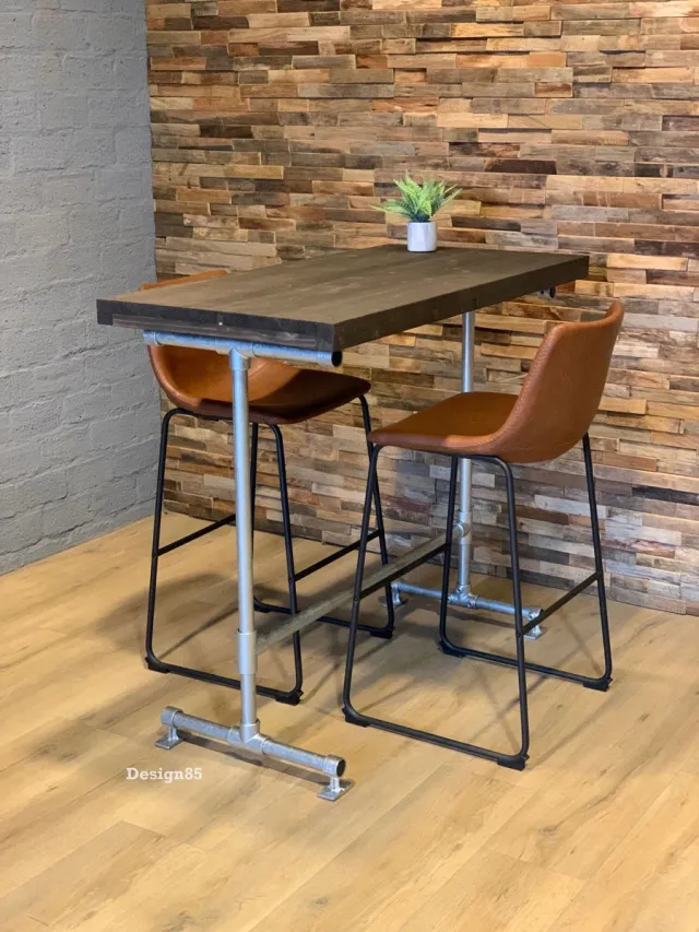 Design85 Industriële - bartafel - Retro zwart