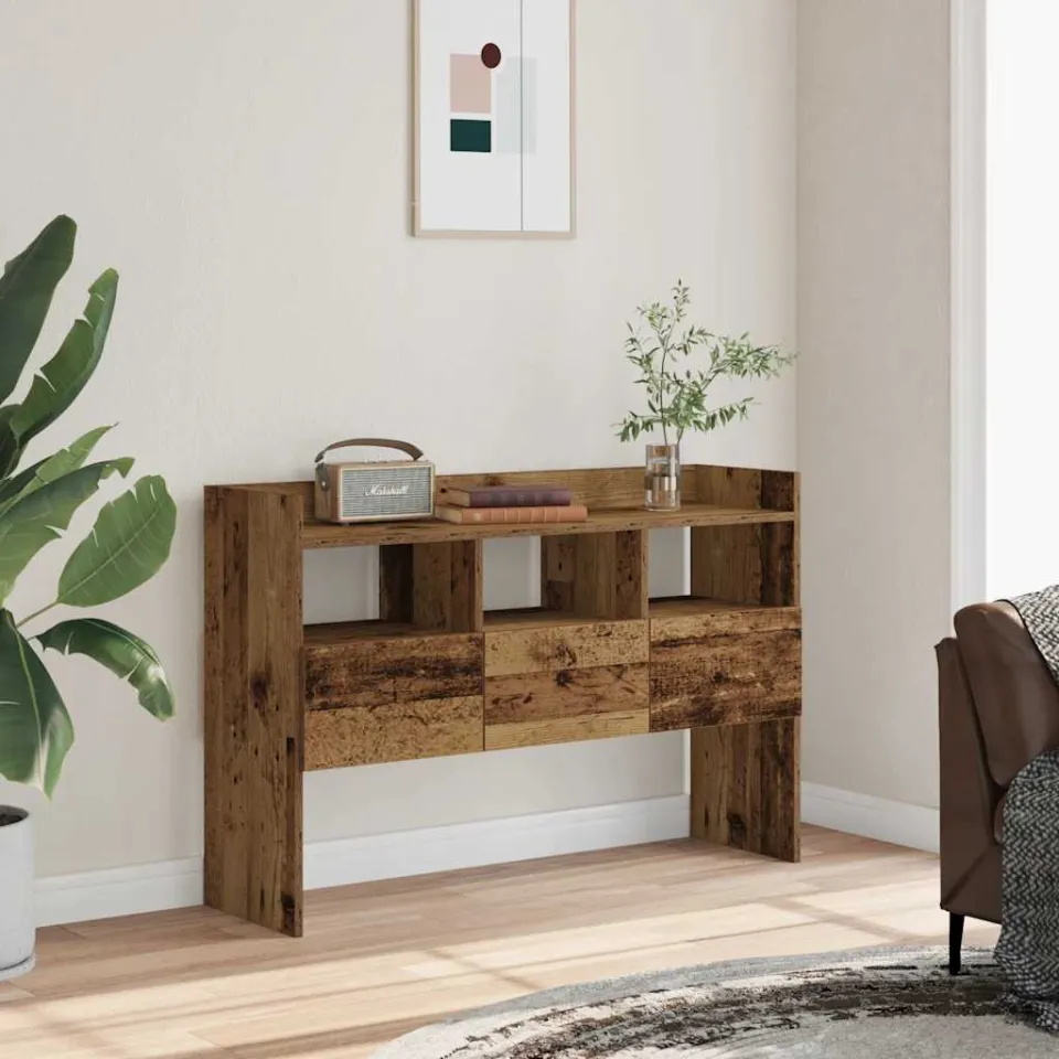 vidaXL Dressoir 105x30x70 cm bewerkt hout oud houtkleurig bruin, foto 2