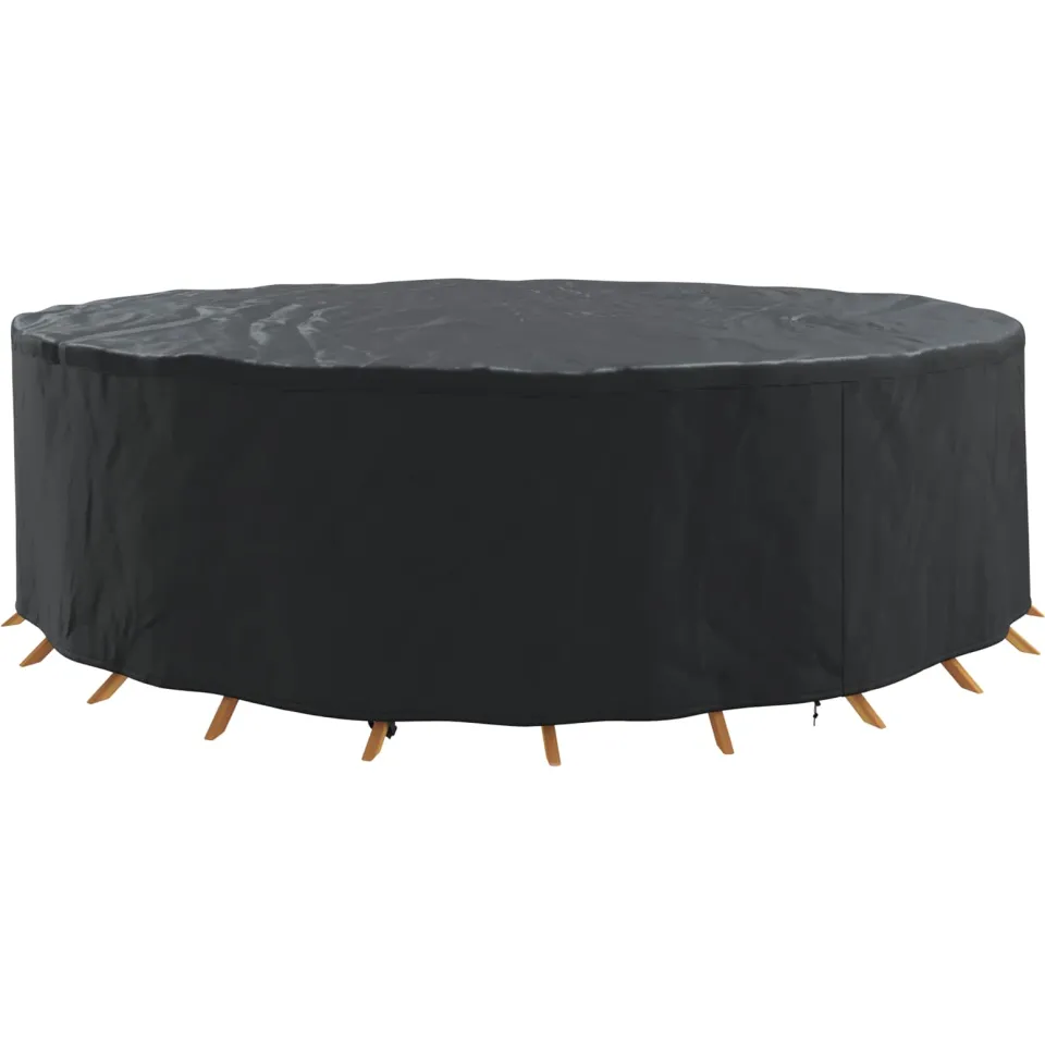 vidaXL Meubelhoes 320 x 320 x 71 cm 210D Oxford Stof Rond Waterdicht zwart, foto 2