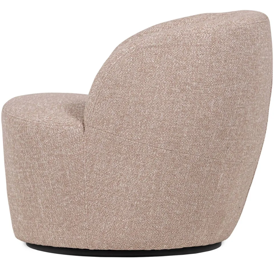 WOOOD Serra Draaifauteuil - Melange Stof - Naturel - 68x70x77, foto 3