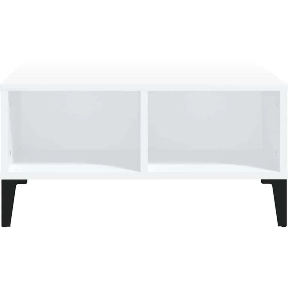 vidaXL Salontafel 60x60x30 cm bewerkt hout wit