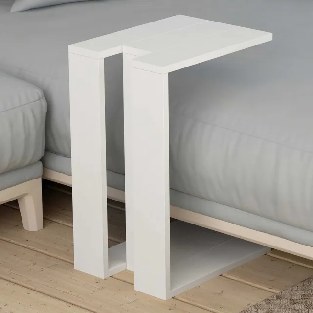 Skye Decor Bijzettafel - Stijlvol Wit - 30x57x40 cm - Duurzaam Melamine Materiaal
